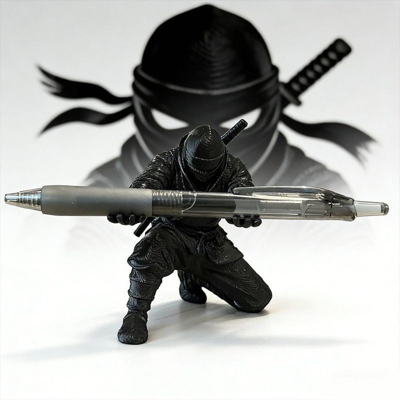 Funny 3D Printing Warrior Ornaments Creative Pen Holder Ninja Ornaments Office
