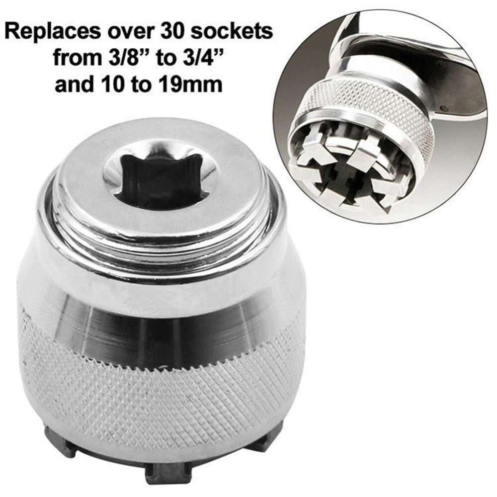 Universal Adjustable Hex Socket Torque Spanner Wrench Sleeve Adapter Tool