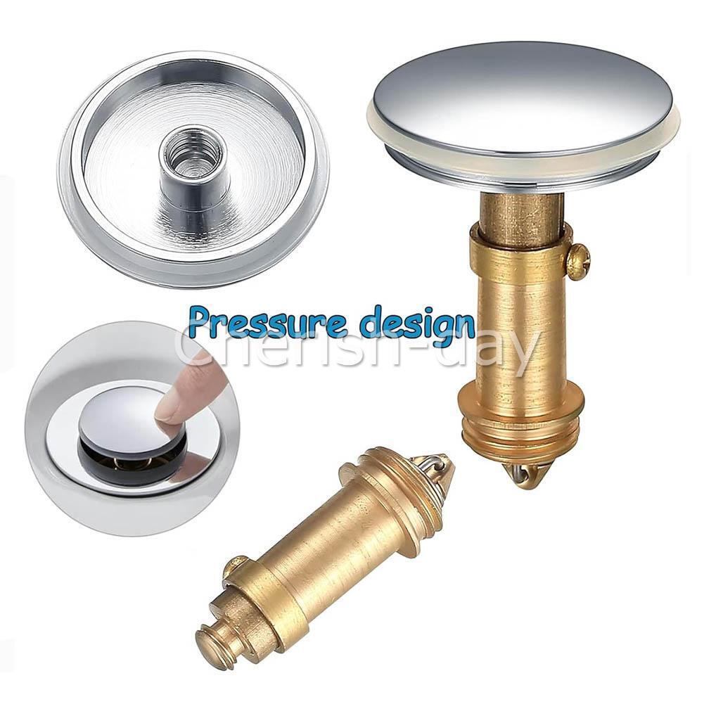 Bathroom Sink Drain Plug Stopper 38mm Basin Pop up Click Clack Plug Brass