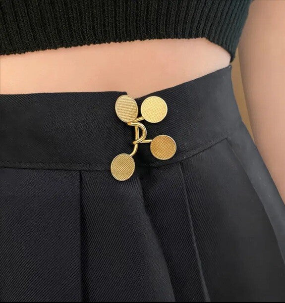 Pant Waist Buttons Adjustable Button Pins Pant Waist Tightener Button Hook Clip