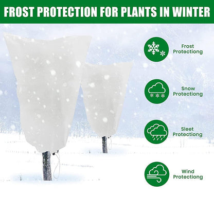 Winter Plant Cover 4 Sizes Frost Proof Non Woven Reusable Windproof Breathable