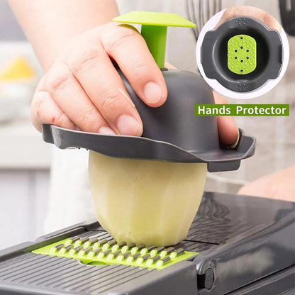 16 in 1 Multifunctional Vegetable Chopper Mandoline Slicer Cutter with Container