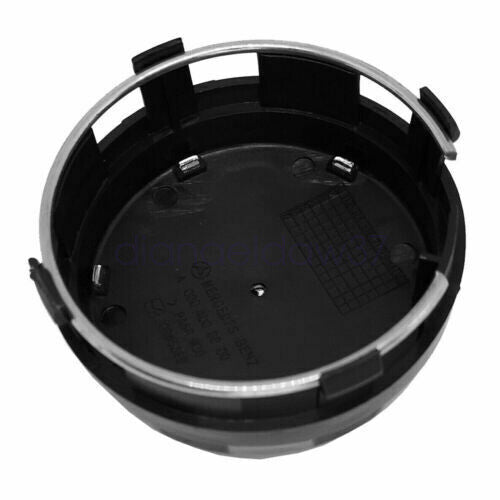 4 75mm Wheel Centre Hub Caps AMG Black Alloy For Mercedes Benz A B C E Class AU