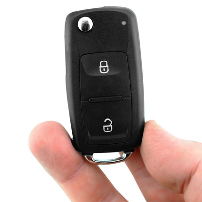 Volkswagon 2 Button HU162 Car Key Replacement For Amarok Golf Jetta Passat Polo