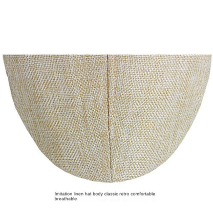 Woven Flat Gatsby Cap Mens Summer Sun Flat Cabbie Newsboy Ivy Hat Golf Driving – Compatible with Golf