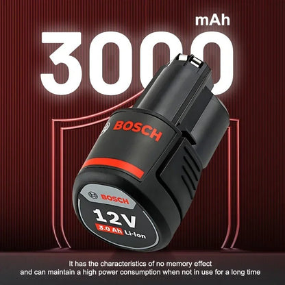 Bosch Original 3.0Ah 12V battery, 3000mAh BAT411 Lithium ion Rechargeable
