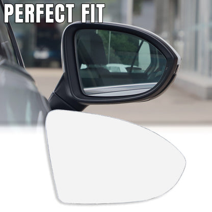Driver Side Right Mirror Glass for VW GOLF MK7 MK7.5 2013-2018 Heated Back Base