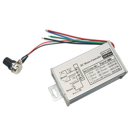 12V 24V Max 20A PWM DC Motor Stepless Variable Speed Control Controller Switch