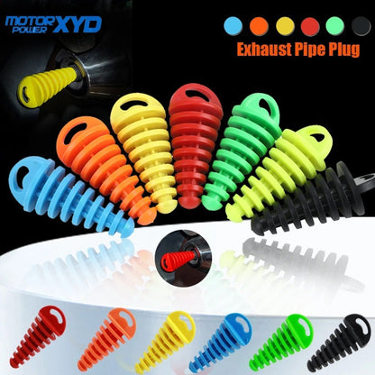 1 Pc Motorcycle Exhaust Pipe Plug Rubber Tailpipe Protector Wash Plug Dirt Bike