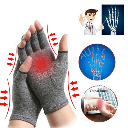 Arthritis Gloves Compression Joint Finger Hand Wrist Support Brace Pain Relief