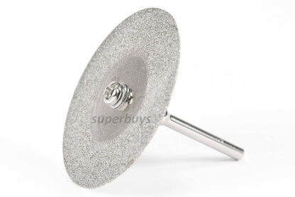 6pcs 40mm Abrasive Emery Diamond Cutting Grinding Wheel Discs Saw For Dremel